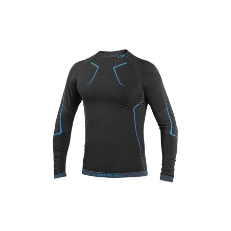 Tričko CXS SeamFlex, funkční, dlouhý rukáv, pánské, černo-modré - 6