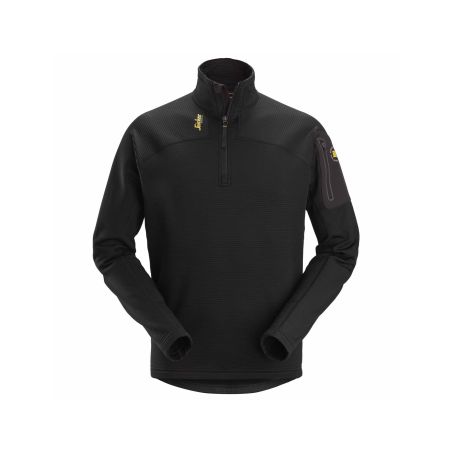 Mikina funkční Mikrofleece na 1/2 zip černá - 1