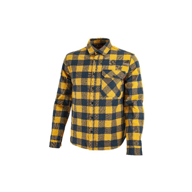 PIPPO Shirt ocher/blue - 1