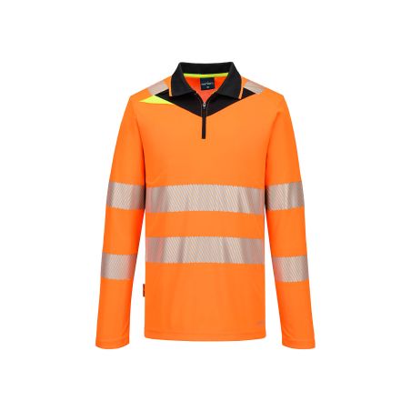 DX4 polokošile na zip s vysokou viditelností L/S - 1