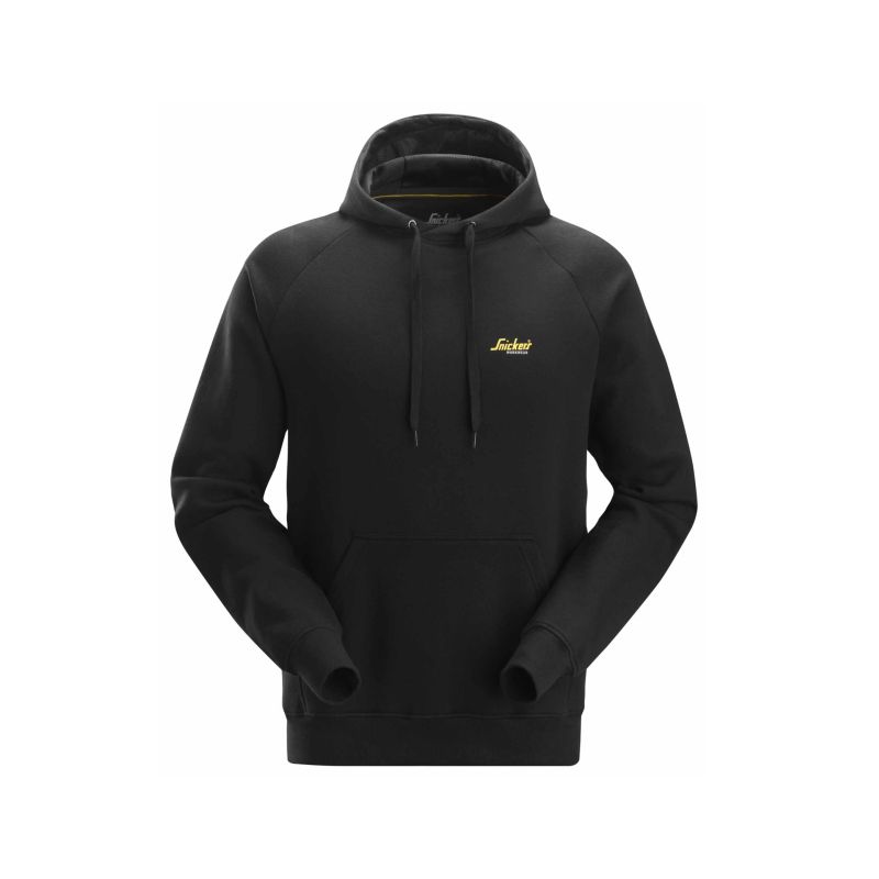 Mikina s kapucí a malým logem SW černá - 1