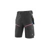 Kraťasy CXS LEONIS, pánské, černé s modro/červenými doplňky - 1