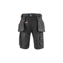 Kraťasy CXS LEONIS, pánské, černé s modro/červenými doplňky - 2