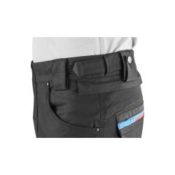 Kraťasy CXS LEONIS, pánské, černé s modro/červenými doplňky - 4