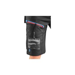 Kraťasy CXS LEONIS, pánské, černé s modro/červenými doplňky - 5