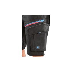 Kraťasy CXS LEONIS, pánské, černé s modro/červenými doplňky - 6