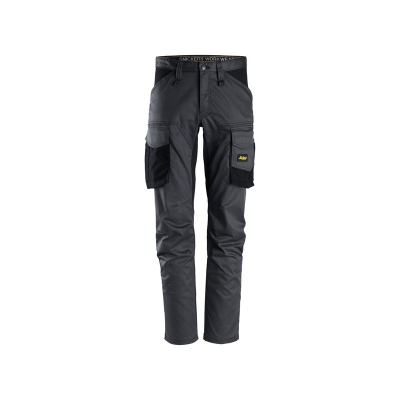 Kalhoty AllroundWork Stretch bez kolenních kapes šedé - 1