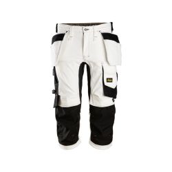 Pracovní kalhoty ¾  Pirate AllroundWork s PK bílé - 1
