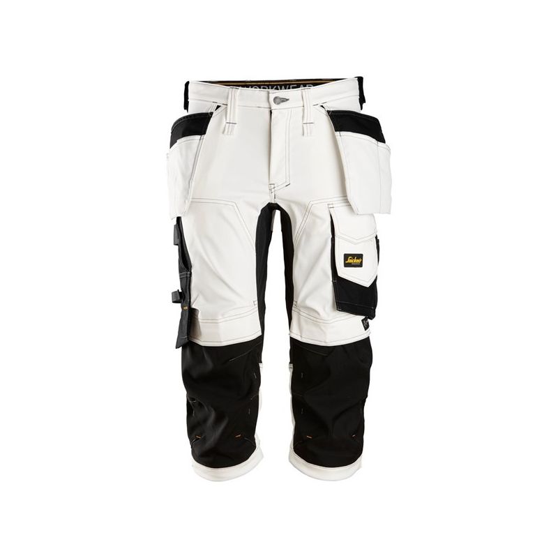 Pracovní kalhoty ¾  Pirate AllroundWork s PK bílé - 1