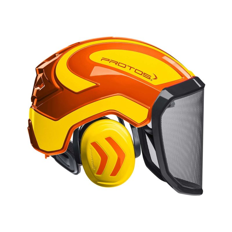 Přilba Protos Integral FOREST oranžová/žlutá G16 - 1