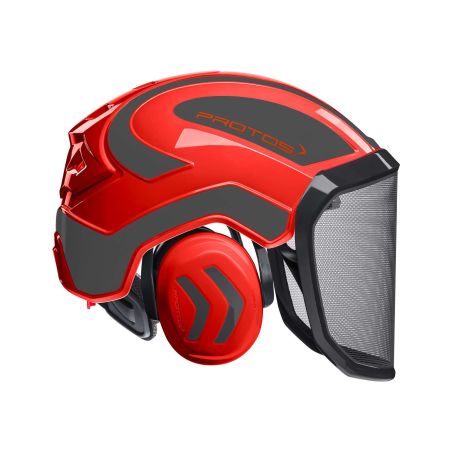 Přilba Protos Integral FOREST červená/šedá G16 - 1