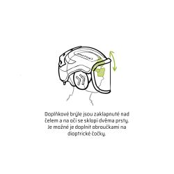 Přilba Protos Integral FOREST červená/šedá G16 - 3