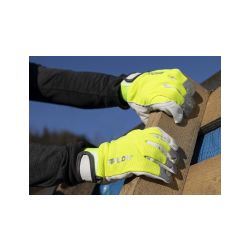 Kombinované rukavice ARDON®HOBBY REFLEX - s prodejní etiketou - hi-vis žlutá - 3