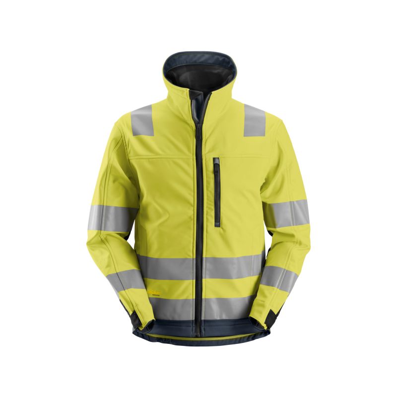 Bunda reflexní AW softshell, třída 3 žlutá/modrá - 1