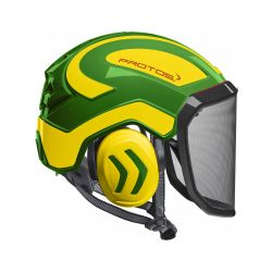 Přilba Protos Integral ARBORIST zelená/žlutá s G16 - 1