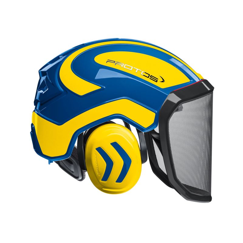 Přilba Protos Integral FOREST modrá/žlutá F39 - 1
