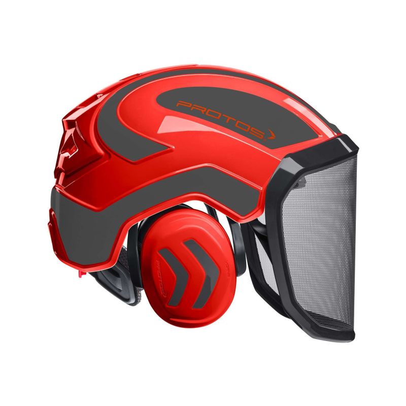 Přilba Protos Integral FOREST červená/šedá G16 - 1