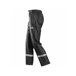 Kalhoty do deště PU černé - 7