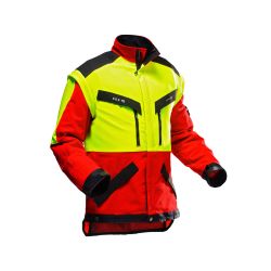 Bunda lesnická KlimaAir® červená a žlutá - 2