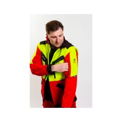 Bunda lesnická KlimaAir® červená a žlutá - 8