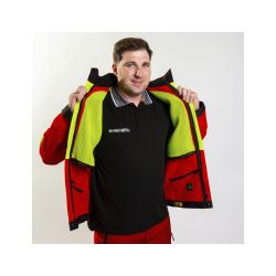 Bunda lesnická KlimaAir® červená a žlutá - 9