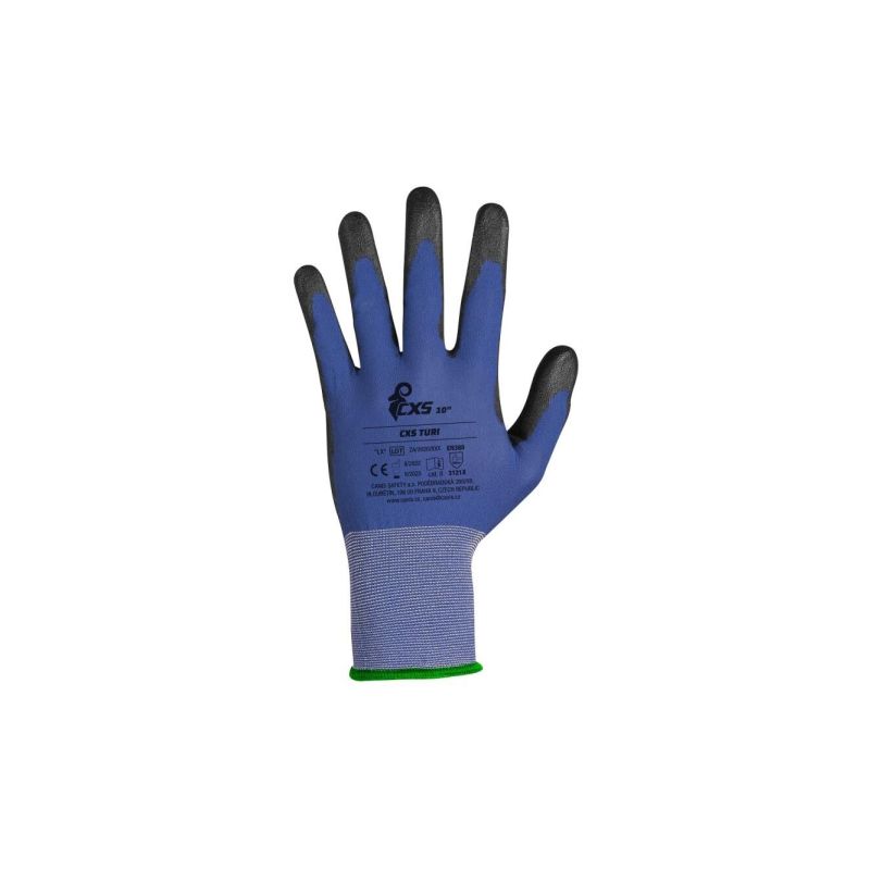 Rukavice CXS TURI, polomáčené v PU - 5