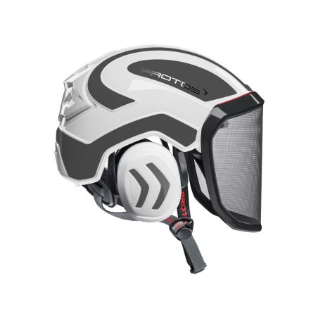 Přilba Protos Integral ARBORIST bílá/tmavě šedá s G16 - 1
