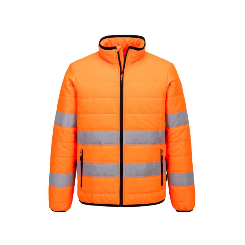 Prošívaná bunda s vysokou viditelností - 1