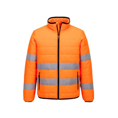 Prošívaná bunda s vysokou viditelností - 1
