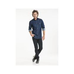Men Blue Denim Stretch - 3