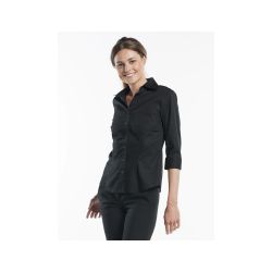 Women Black Stretch 3/4 Sleeve - 1