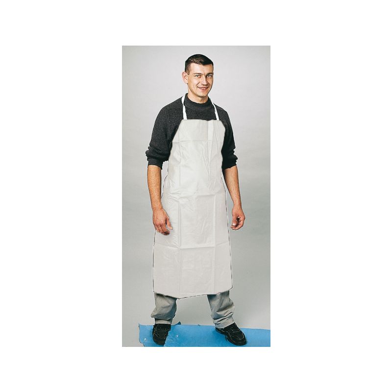 PVC zástěra bílá 110X75cm - 1