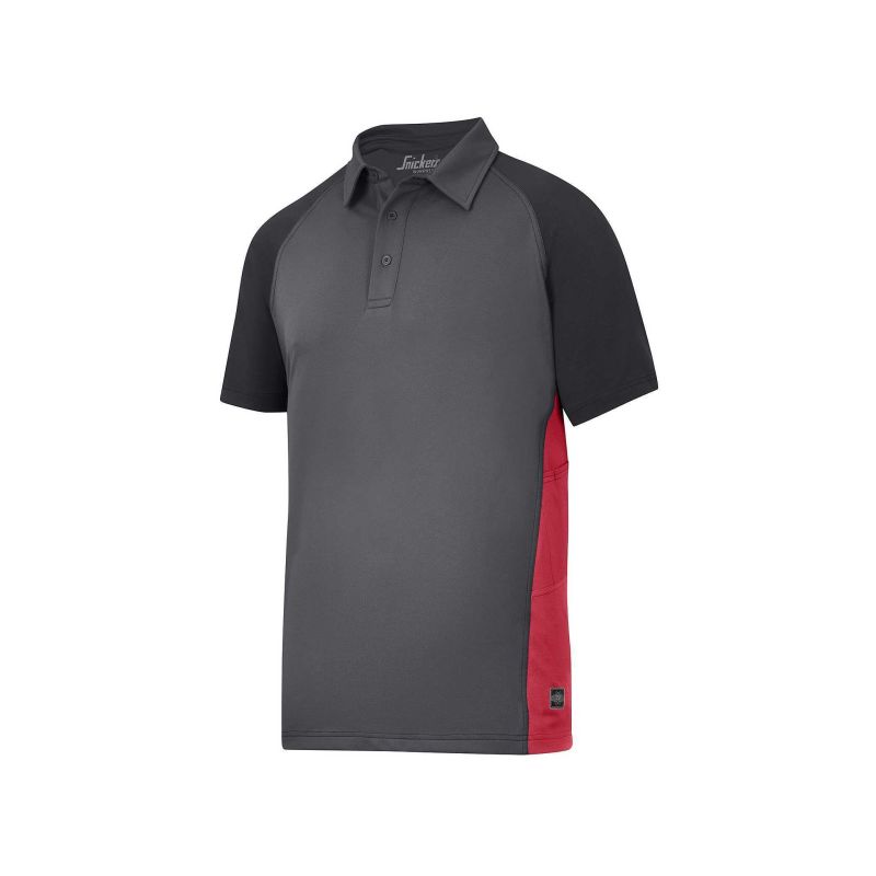 Polokošile AVS Piquet černošedočervená - 1