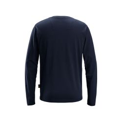 Tričko Classic s dlouhým rukávem tmavomodré - 2