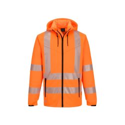 KX3 sportovní mikina s kapucí na zip s vysokou viditelností - 1