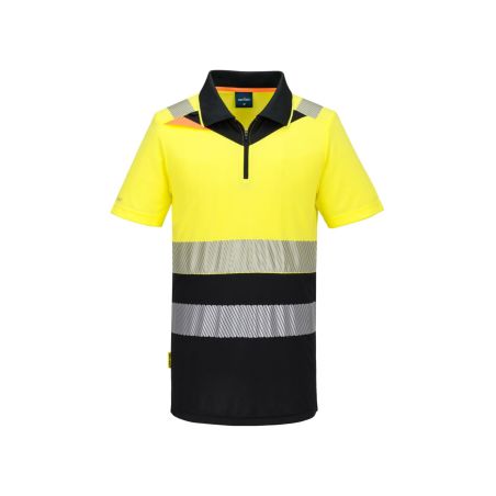 DX4 polokošile na zip s vysokou viditelností třídy 1 s krátkým rukávem - 2