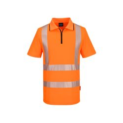 KX3 sportovní polokošile na zip s vysokou viditelností s krátkým rukávem - 1