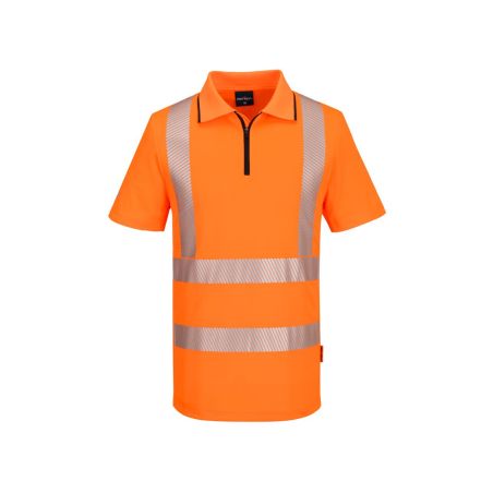 KX3 sportovní polokošile na zip s vysokou viditelností s krátkým rukávem - 1