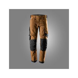 Kalhoty AllroundWork Canvas Stretch hnědé - 1