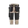 Pracovní kalhoty ¾  Pirate AllroundWork s PK černé béžové - 2