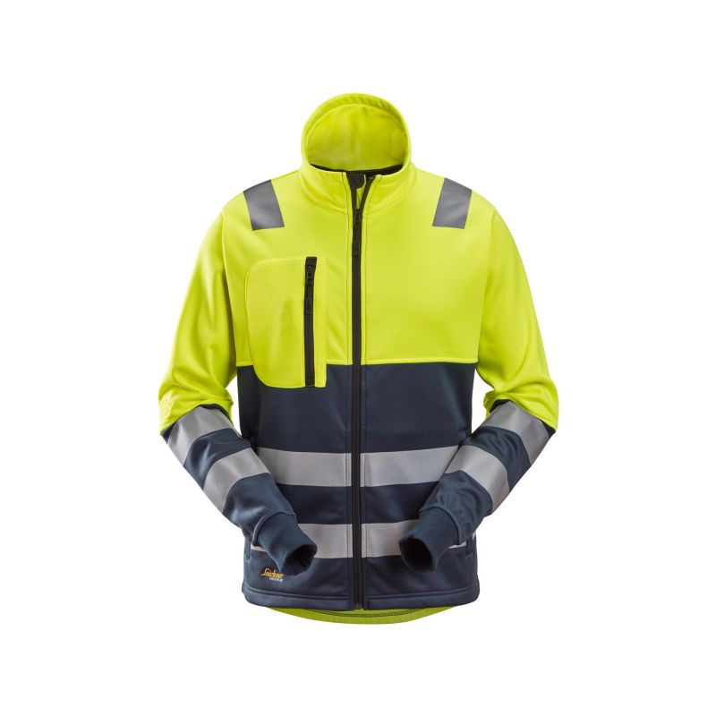 Reflexní mikina AllroundWork na zip, třída 2 žluto-modrá - 1