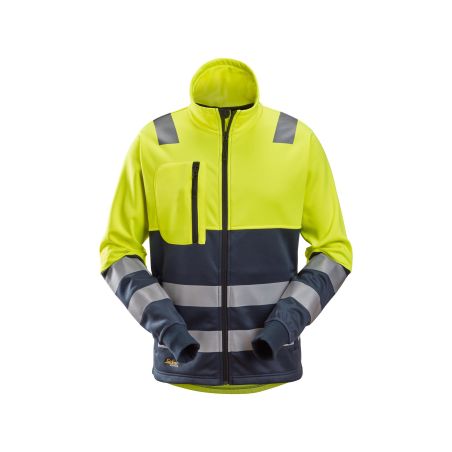 Reflexní mikina AllroundWork na zip, třída 2 žluto-modrá - 1