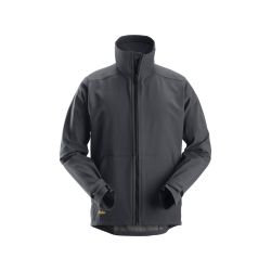 Bunda softshell AllroundWork větruodolná pánská šedá - 9