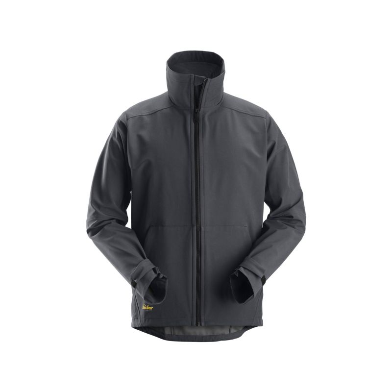 Bunda softshell AllroundWork větruodolná pánská šedá - 9