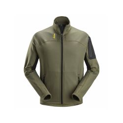 Mikina funkční Mikrofleece na zip khaki - 1