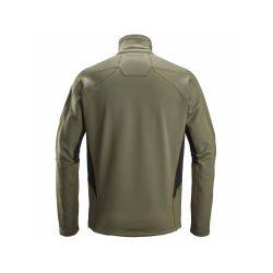 Mikina funkční Mikrofleece na zip khaki - 2
