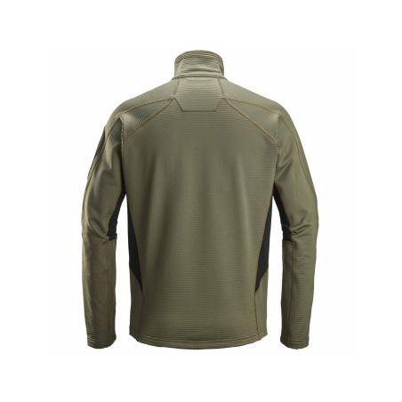 Mikina funkční Mikrofleece na zip khaki - 2