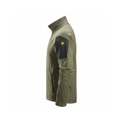 Mikina funkční Mikrofleece na zip khaki - 3