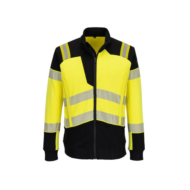 PW3 Modaflame Knit Hi-Vis FR mikina na zip s vysokou viditelností - 1
