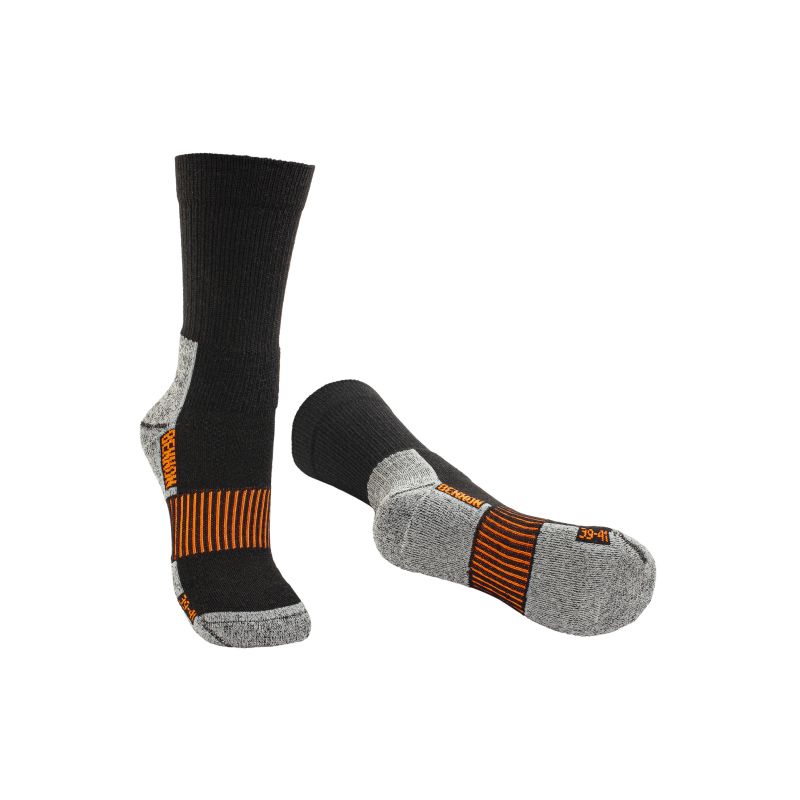 MERINO TREK Sock black/grey - 1